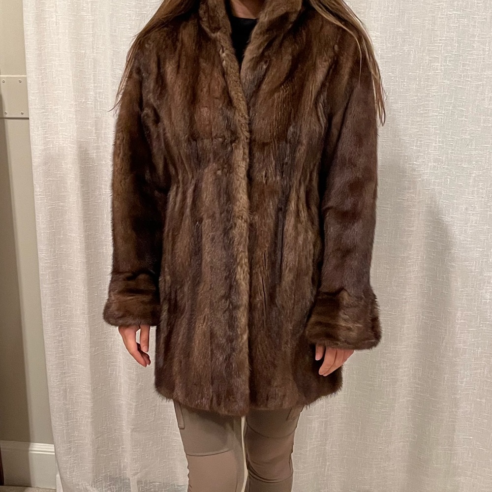 Authentic Mink jacket like new size small recently re-tailored by furrier